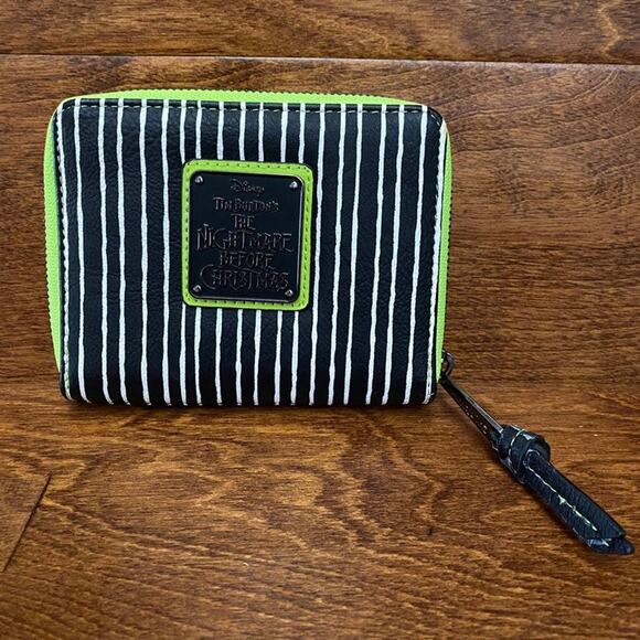 LOUNGEFLY Nightmare Before Christmas Jack Skellington Zip Wallet - Picture 3 of 6